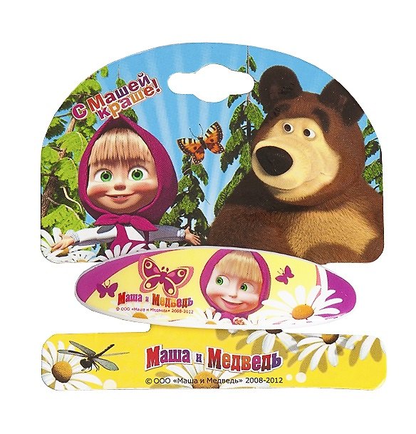 Заколка-автомат «Маша и Медведь. В ромашках» 2364751 — 1