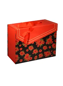 Коробка подарочная "Красные розы" 28*21*9см, на магните, картон, Хансибэг