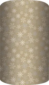 Бумага упаковочная 70*100см "Золотые снежинки" супергладкая, инд.уп.