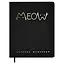 Дневник шк. "Надпись кот" кожзам, тв.переплёт, тиснение фольгой, пантон, одно ляссе, закругл.углы — 3031762 — 1
