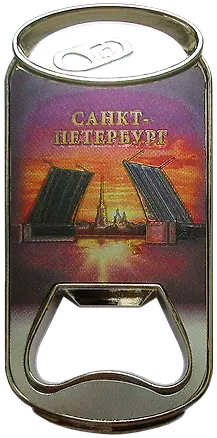Магнит-открывашка банка "СПб. Мосты" 3168004