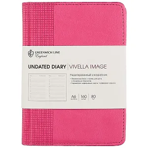 Недатированный ежедневник «Vivela Image», светло-розовый, 160 листов, А6