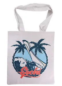 Сумка сувенирная Сочи Круг, пальмы (средняя)(текстиль)