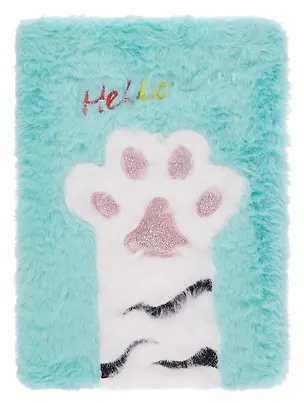 Книга для записей А5 96л лин. "Лапка" с мехом, ассорти 3102415