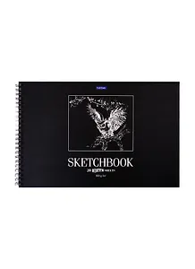 Скетчбук А4 20л "Сова" черн. внутр блок, 160г/м2, тв.обложка, спираль