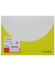 Папка-конверт А5 на кнопке, 2 отделения, ассорти, TRANBO