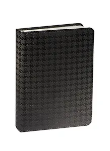 Ежедневник недат. А6+ 160л 120*170 "Tweed" серый, иск.кожа, тисн."гусиная лапка", тв.переплет, поролон, ляссе, In Folio