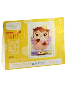Набор для творчества MySweeBe TOYZY "Картина из шерсти Сова-фея"