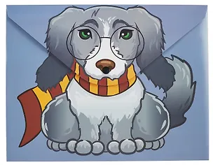 Папка-конверт А4 на кнопке "Пёс", двуст.печать, 3102097