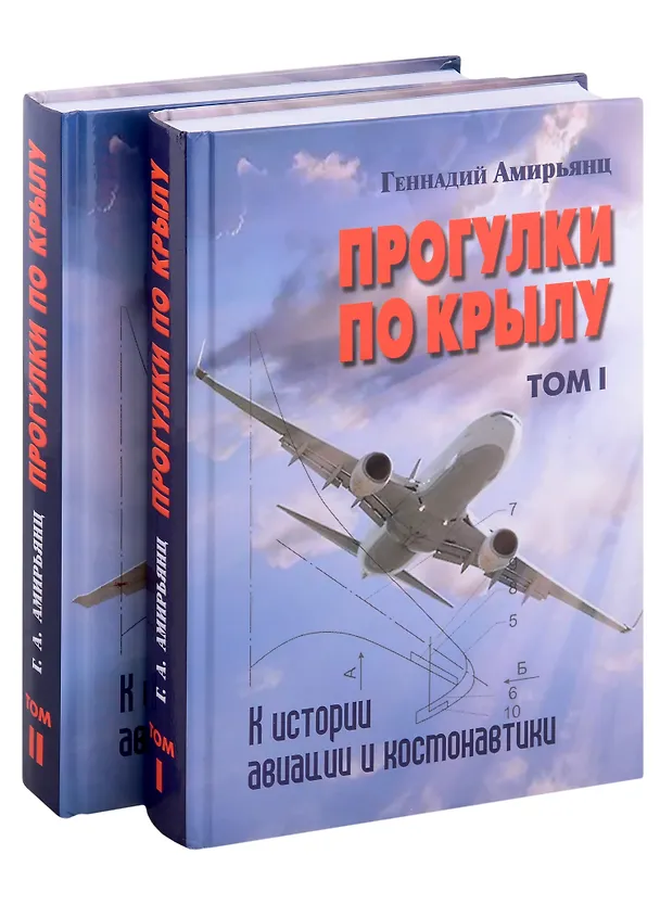 Книга Комплект Прогулки по крылу. К истории авиации и космонавтики. Том 1. Том 2 (2 книги) (Геннадий Амирьянц) — 1