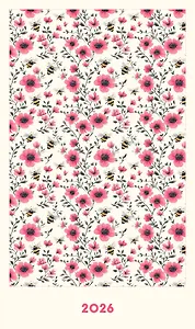 Ежедневник датированный 2026 год, А6, 80 листов, "Пчелы в кустах"