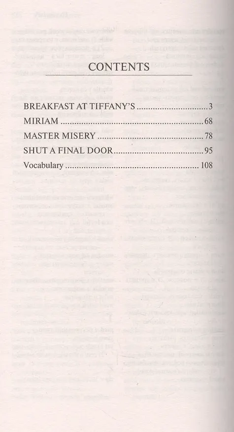 Книга Breakfast at Tiffanys and Selected Stories = "Завтрак у Тиффани" и избранные рассказы (Трумэн Капоте) — 2