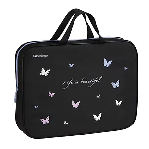 Папка для тетрадей А4 "Life is Beautiful" 35*26,5*7,5см, ткань, молния 3161218