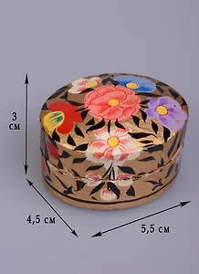 Шкатулка овальная картон Калейдоскоп (5,5 см) (1158168)