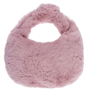 Сумочка плюшевая Розовая (29х34) ( 12-38092-202405-B11)