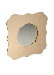 Зеркало №6 из МДФ фигурный край (зеркало вынимается) (АН6140088) (22х22см/12х12см)