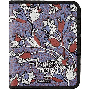 Папка для тетрадей А5+ "Tulips" молния с трех сторон, ErichKrause