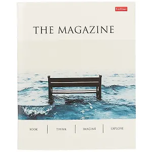 Тетрадь в клетку Hatber, The magazine, 96 листов, в ассортименте