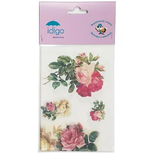 IDIGO декупажная карта 32*45 праздник роз d02