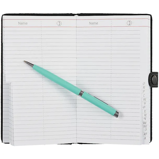 Алфавитная книга Lezar А6+, 60 листов, чёрная 262330 — 3