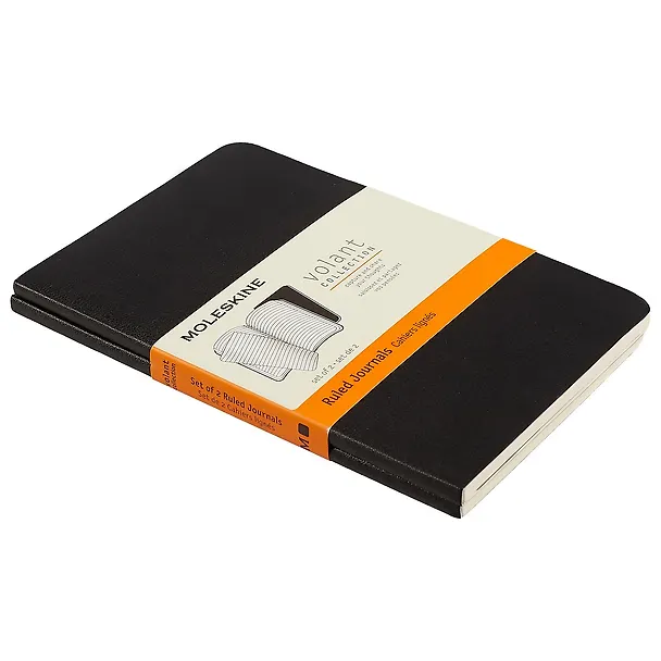 Набор записных книжек Moleskin Volant Pocket, 2 штуки, мягкая обложка, чёрная, 40 листов, А6 242459 — 2