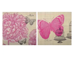Набор для творчества,Салфетки для декупажа, Пион и бабочка - 2 шт.