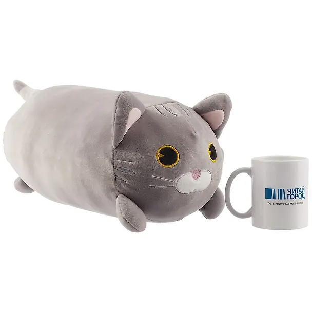 Мягкая игрушка "Кот серый", 40 см 2619338 — 4