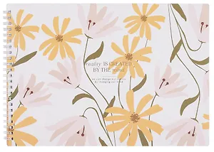 Альбом для рисования 40л А4 "April", цветы, карт.обл., спираль, ламинация, микротекстурирование