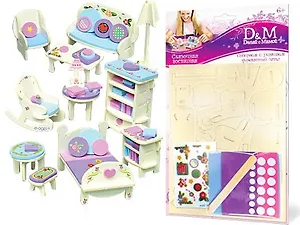 Конструктор дерев. "Сказочная комната" (перев/накл) (30913) (упаковка)