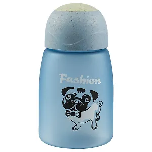 Бутылка Мопс матовая цветная, пластик, 400мл, в ассортименте