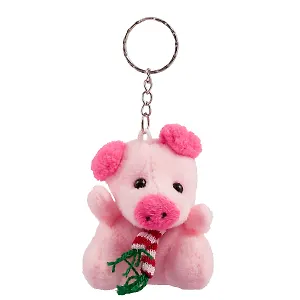 Брелок «Свинка с шарфом», 6 см
