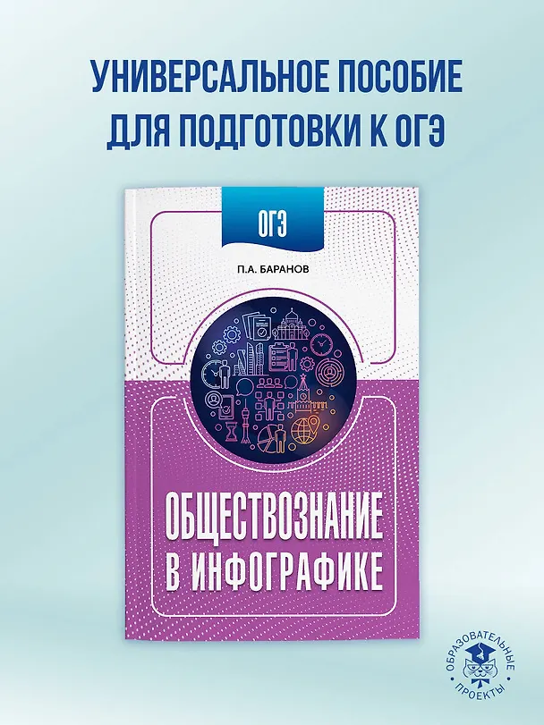 Книга ОГЭ. Обществознание в инфографике (Пётр Баранов) — 4