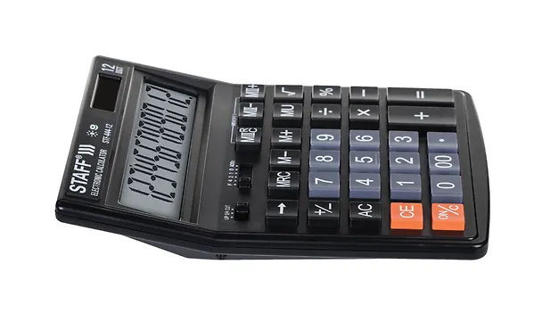 Калькулятор 12 разрядный, настольный, 2-е питан., STAFF STF-444-12 3134843 — 7