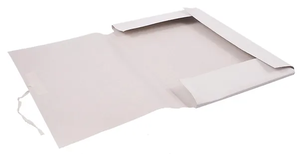 Папка на завязках А4, мелованный картон 380 г/м2, белая, GoodMark 3103382 — 4