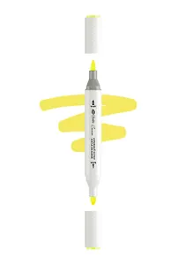 Маркер акриловый "Сонет" горчичный, двусторонний, перо кисть/пуля