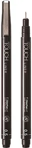 Ручка капиллярная  TOUCH Liner 0,5мм, серый холодный, TOUCH