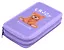 Пенал 2отд. "Мишка на сиреневом" 19*11, молния, полиэстер — 2977032 — 1