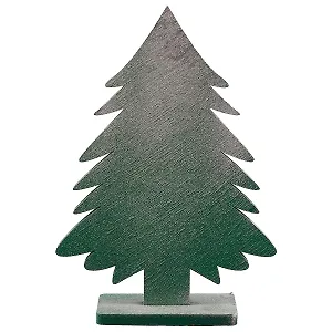 Ёлочка зелёная с напылением, 18 см