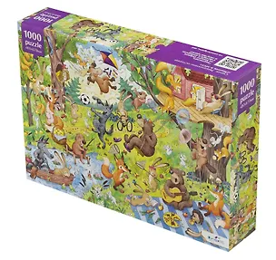 Пазл 1000 элементов "Пикник в лесу" 480х670 мм 3076346