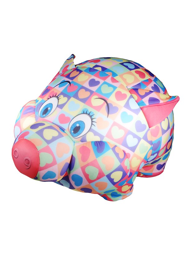 Игрушка декоративная Свинка-антистресс в сердечках (24х28см) (99-115) 2491798 — 1