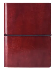 Блокнот А6 160л кл. "Voyage" кож.зам., мягк.переплет, с резинкой, прокраш.обрез, коричневый, IN FOLIO