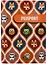 Обложка для паспорта Узоры сова, лиса и енот (кожа) (ПВХ бокс) (ОК2017-04) — 2597605 — 1