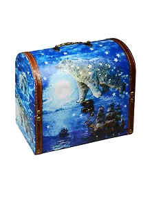 Шкатулка-сундучок дерево Большая медведица (22х11х17,5) (42745)