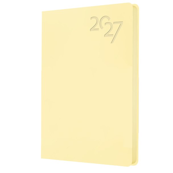 Ежедневник дат. 2027г. А6 176л "Soft Touch" пина колада, иск.кожа, интегр.переплет, тонир.блок, скругл.углы, ляссе, инд.уп 3173930 — 1
