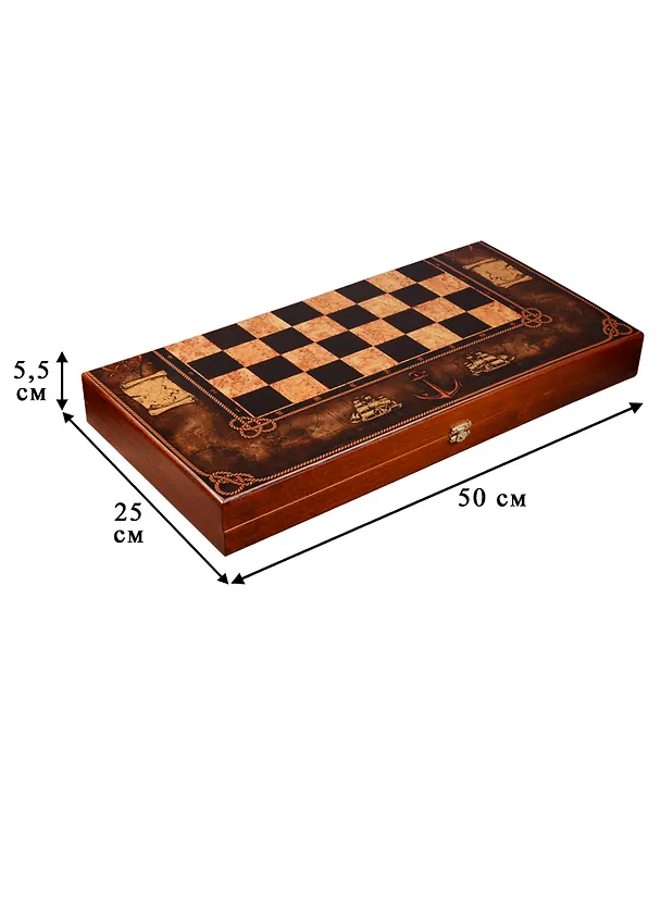 Шахматы Морская карта (большие) (50х50) (123-102) 2611913 — 2