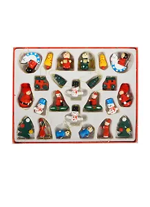 Набор из 24 елочных игрушек (24х2х13,5) дерево (102-114) (Авангард)