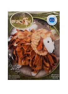 Набор из ткани РТО Овечка лохмат. с шерст. из ткани и шерсти (KFT19/2) (22х17см) (упаковка)