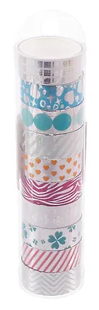 Набор декоративных лент с рисунком 1,5 см х 2 м, 10 штук 3095429