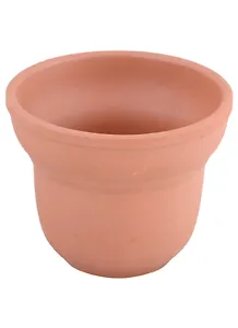 Заготовка для декорирования. Горшочек фигурный (глина красная)