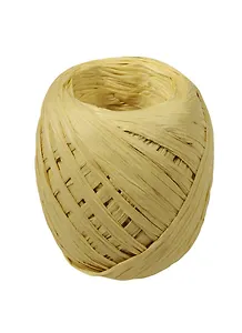 Набор для упаковки, кокон, рафия, 20м, крафт уп., бежевый